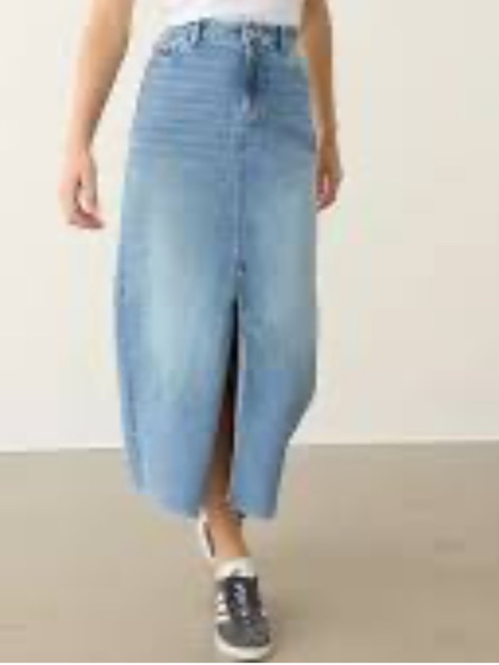 Reitmans Light Blue Denim Midi Skirt